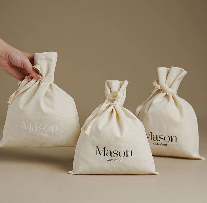 Personalized Cotton Drawstring - огляд і ціна Luxury Skincare Packaging